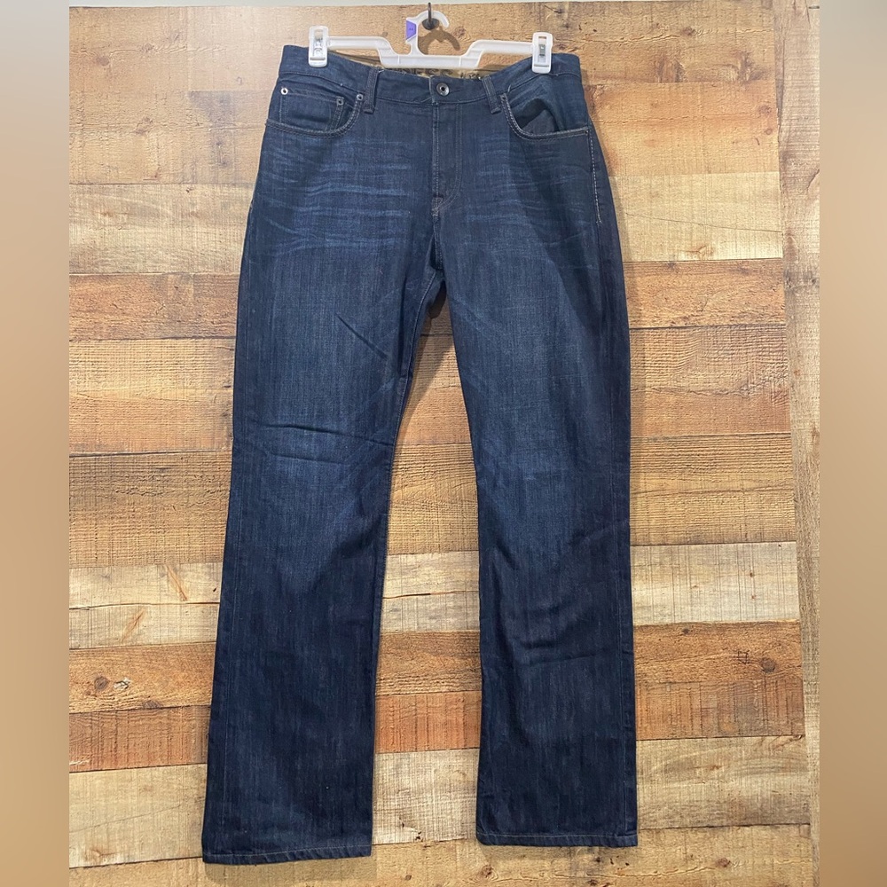 Express Men’s Kingston Classic Dark Wash Bootcut Jeans Size 33 Tall